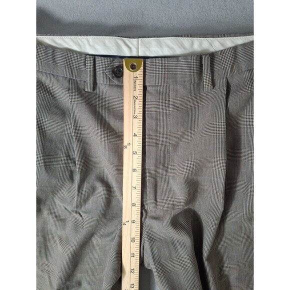 Ralph Lauren Polo Dress Pants Men's 36x30 Gray Checkered Pleated Preppy Casual - Picture 8 of 11